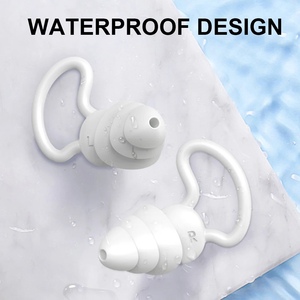 Soundproof Earplugs For Sleeping Soft Silicone Ear Muffs Noise Protection Travel Reusable Protection Sound Blocking ear plugs 4