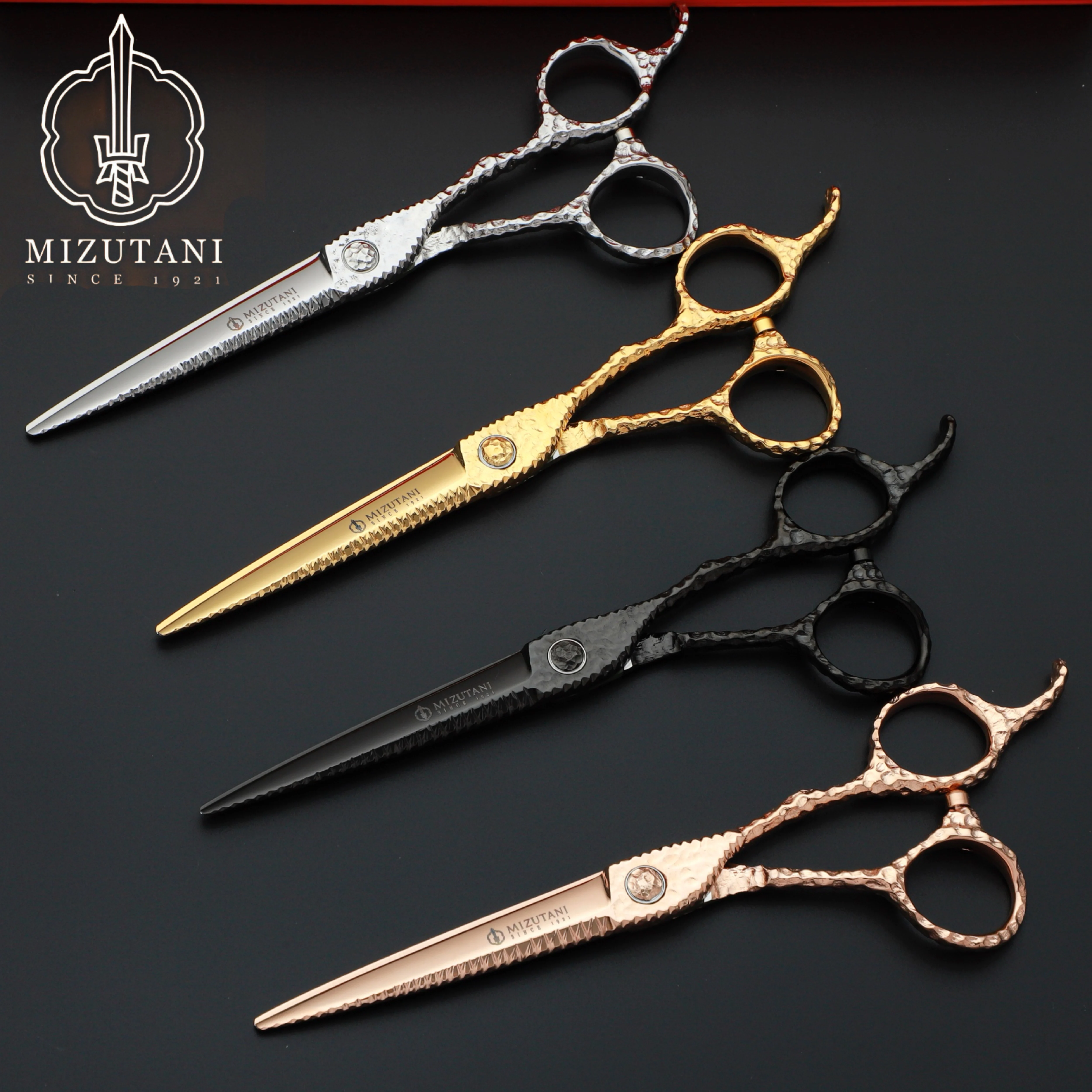 New Mizutani 6.3 6.7inch Tungsten Steel Pattern High grade scissors Pattern Professional Hair Salon Top Professional Scissor