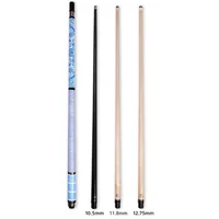 CUPPA 58″ Asian Porcelain Style Maple Shaft Billiard Pool Cue Stick 10.5/11.8/12.75MM Set