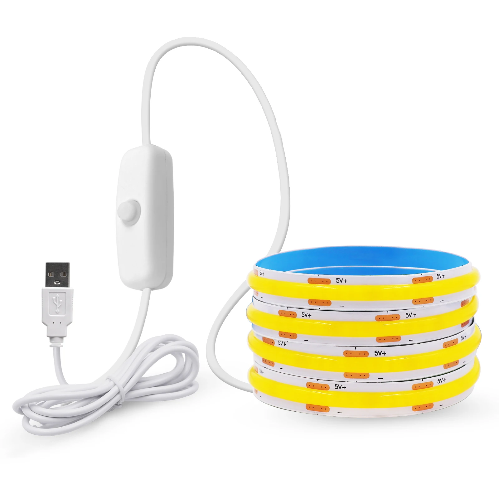 ตัวเลือกสินค้า LED Strip Light ยืดหยุ่น 320 LED หรี่แสงได้ DIY