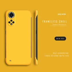 Luxury Ultra Thin Frameless Matte Cover - Slim Hard PC Case for Nova 8 Pro (Yellow)