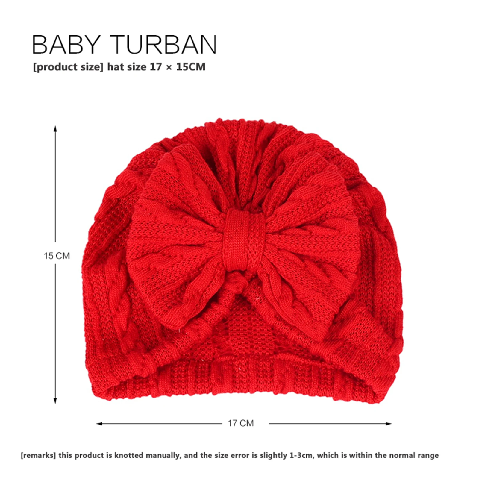 Infant Baby Girls Bow Hat Solid Color High Elasticity Casual Newborn Soft Head Wraps Turban Accessory 0-18M baby hat