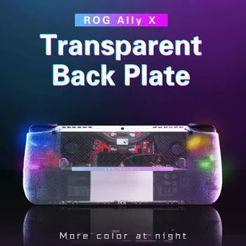 For Rog Ally X DIY Replacement Shell Transparent Back Plate Case Set For Rog Ally X Heat Dissipation Game Accessories 1