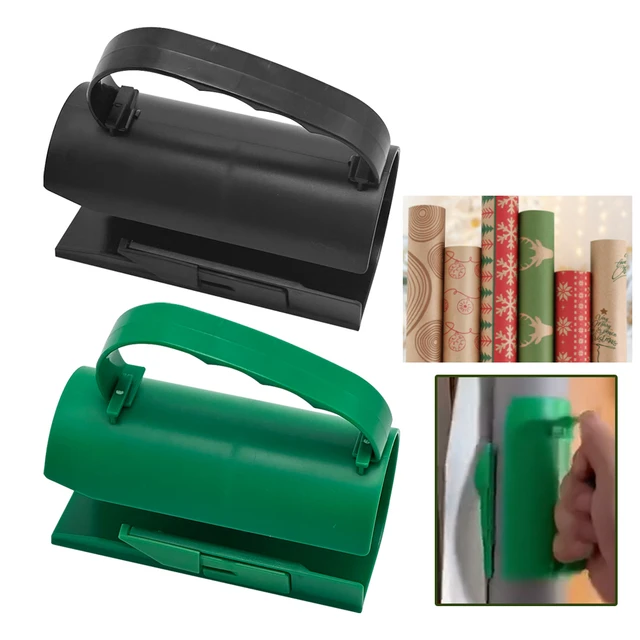 Christmas Gift Wrapping Paper Cutter With Handle Manual Sliding Paper Roll Cutter  Paper Craft Knife Roll Sliding Line Trimmer - AliExpress