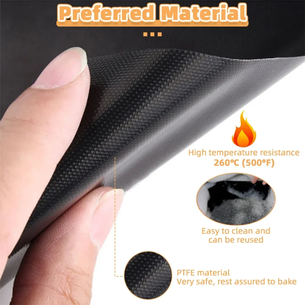 BBQ Grill Mat Reusable Barbecue Outdoor Kitchen Baking Non-stick Pad Cooking Plate Party PTFE BBQ Grill Mat Accessories