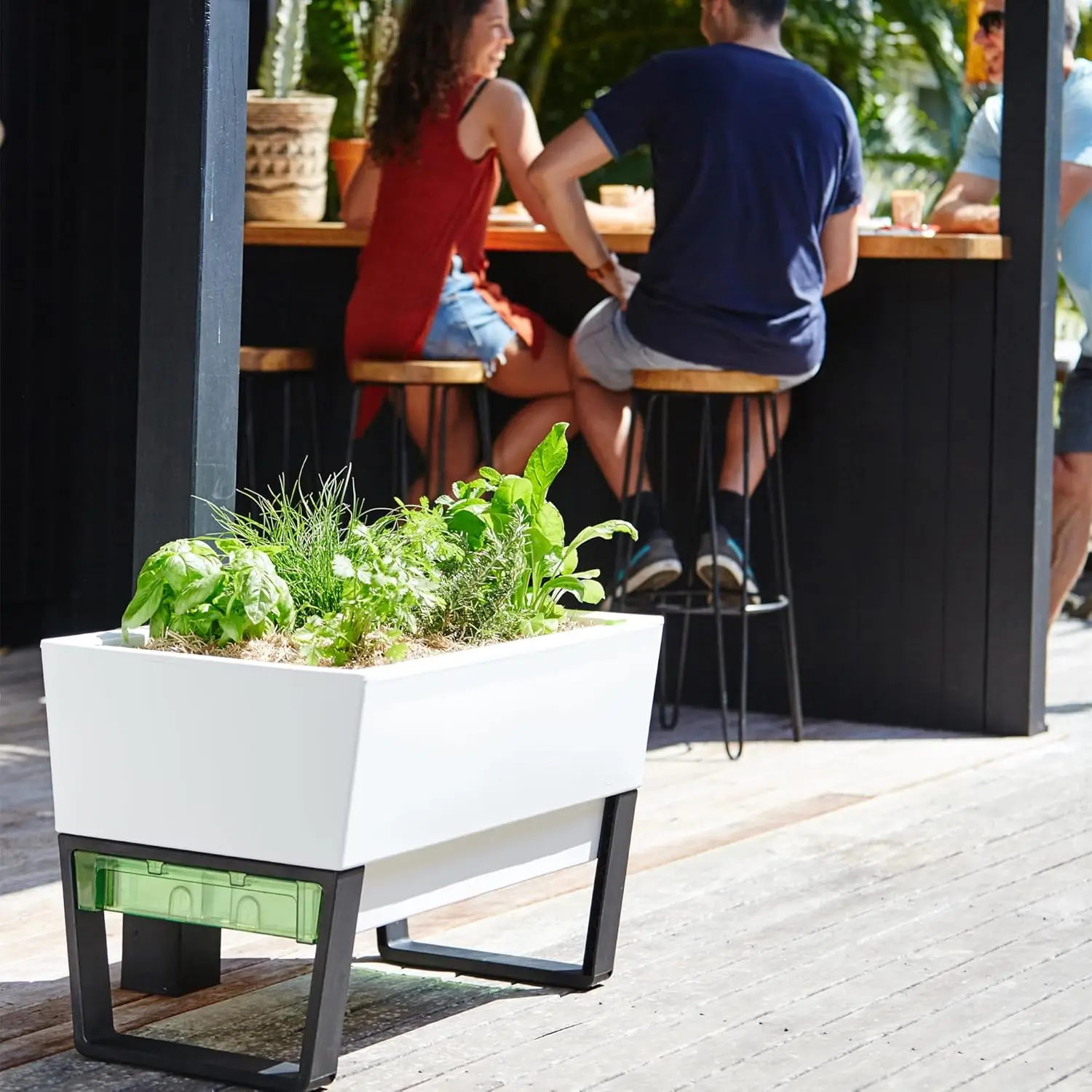 Self-Watering Planter Box - 29.5" (White) 6