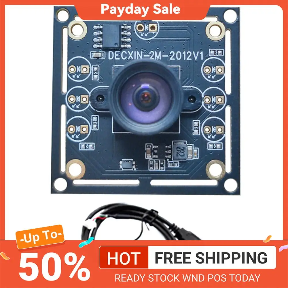 OV9732 100도 USB 카메라 모듈 USB 프리 드라이버 2M 케이블 WinXP/7/8/Linux용 조정 가능한 수동 초점