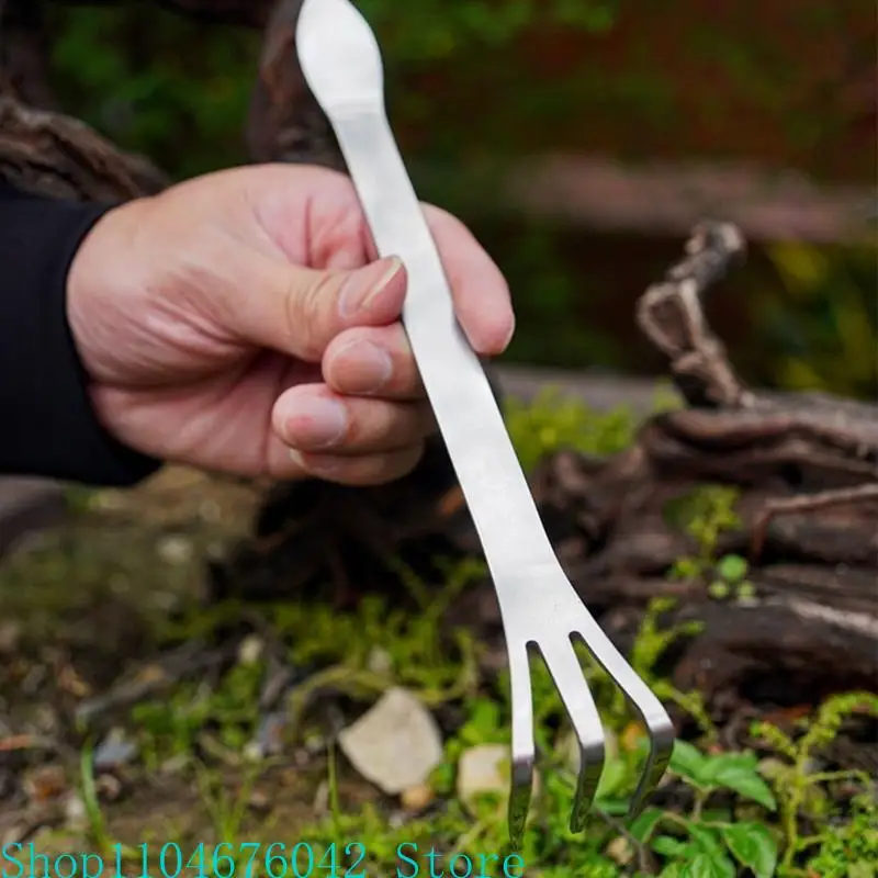 1/2Pcs Multipurpose Bonsai Rakes for Potting Soil Maintenance and Plant Grooming Stainless Steel Root Rakes Garden Tool