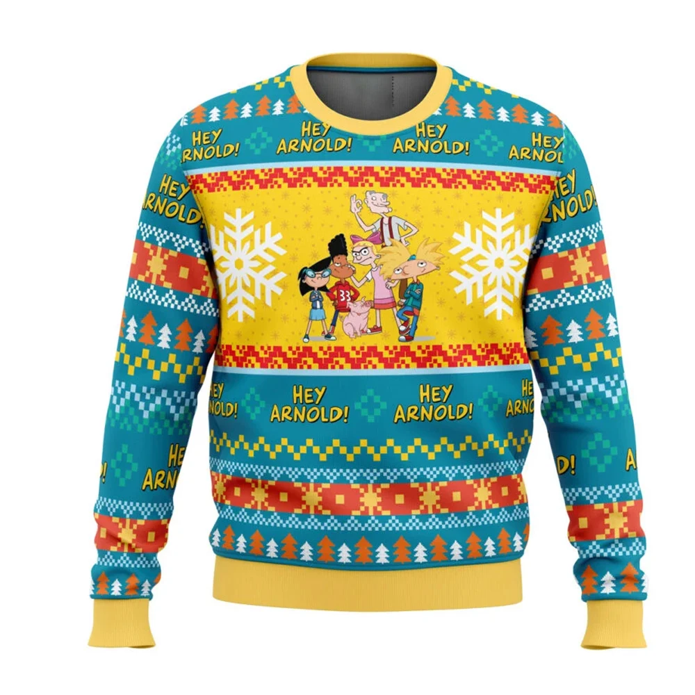 Pull Noël moche Hé Arnold