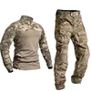 Outdoor Uniform Tactical Shirts Waterproof Men Clothing Tops Hunting Suits Pants+ Pads Breathable T-Shirt 1