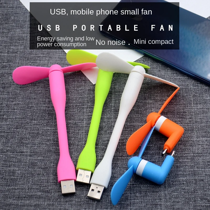 

Usb mini fan custom mobile phone portable electric charging treasure for students in summer mini air conditioner