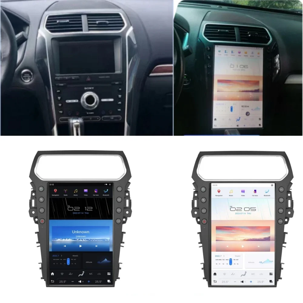 

14.5 Inch Vertical Screen Android 11 For Ford Explorer 2011 - 2019 Car Radio GPS Player Head Unit Carplay Sync1 Sync2 Sync3 128G