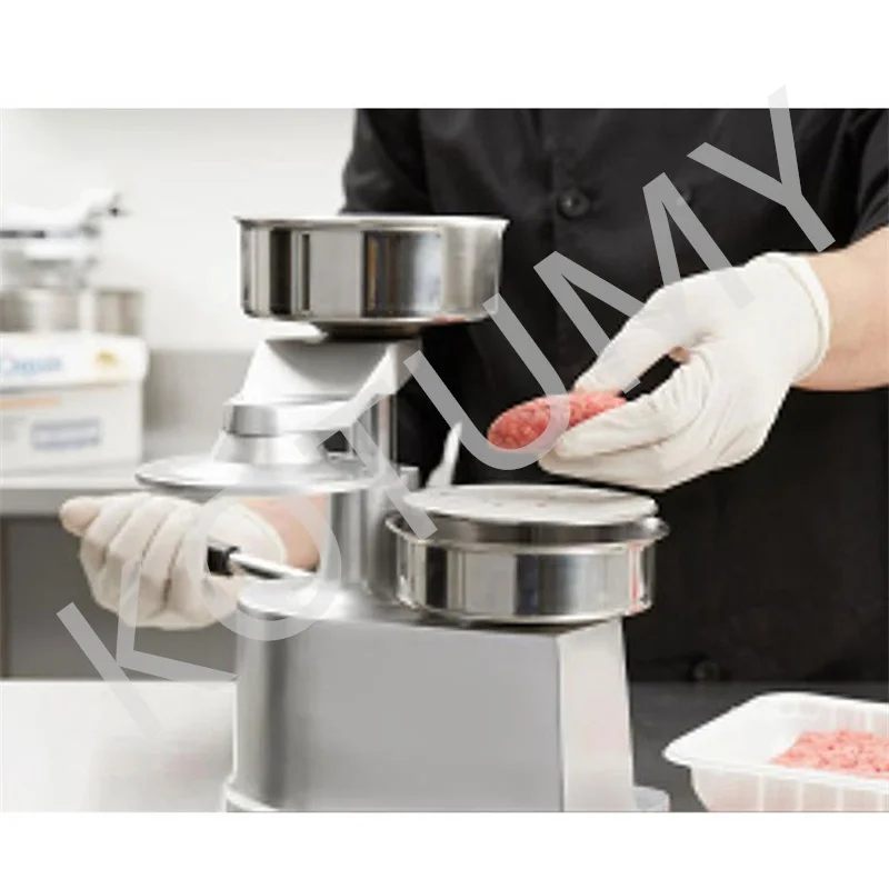 Beef Pie Mold Tool 100/130/150mm Manual Hamburger Beef Patty Forming Machine with 500 Sheets of Oil Absorbing Paper