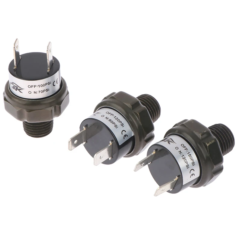 헤비 듀티 1/4 NPT 공기 압축기 압력 제어 스위치 밸브, 70-100PSI 90-120PSI 120-150PSI, 1 개