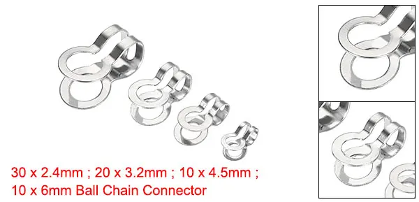 304 Stainless Steel Ball Chain Connectors 