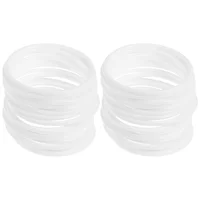  30 Pcs Plastic Ring Dream Catcher Accessories Tassel Garland Wrapping Circle White Hoops Floral 1