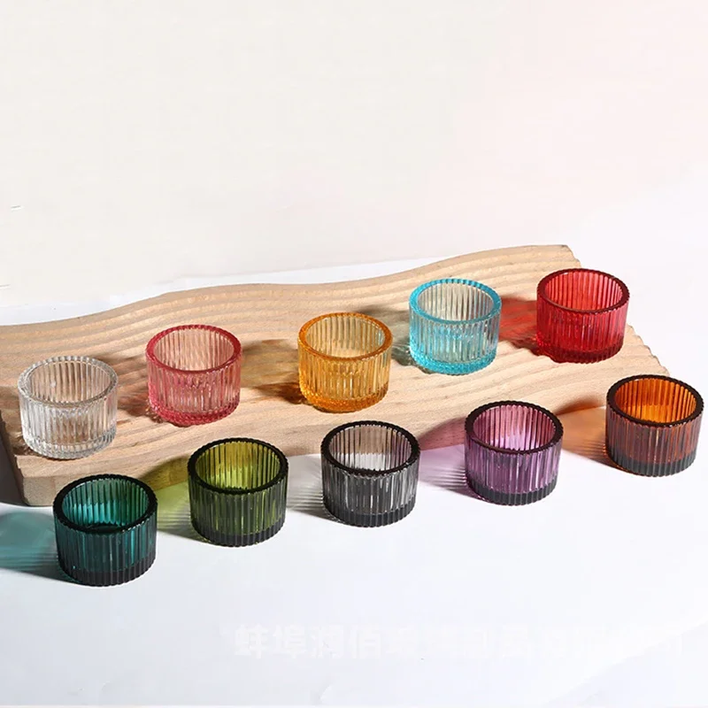 Pack of 10 Glass Tea Light Candle Holder for Table Decor Home Decor Church Housewarming Gifts candle holders
