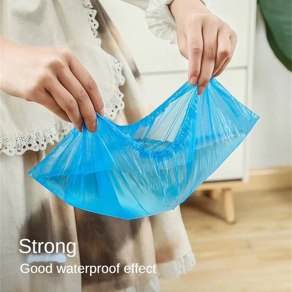 Description Picture 5 of itemPlastic Disposable Shoe Covers Cleaning Overshoes Outdoor Rainy Day Carpet Cleaning Shoe Cover Waterproof Shoe Covers