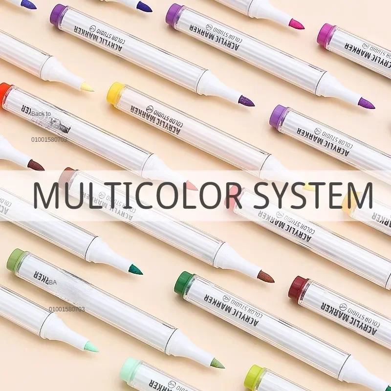 아크릴 페인트 아트 마커 펜, 카드용 DIY 그림 그리기, 세라믹 스톤 머그잔, 유리 원단 의류 미술 용품, 9/108 색