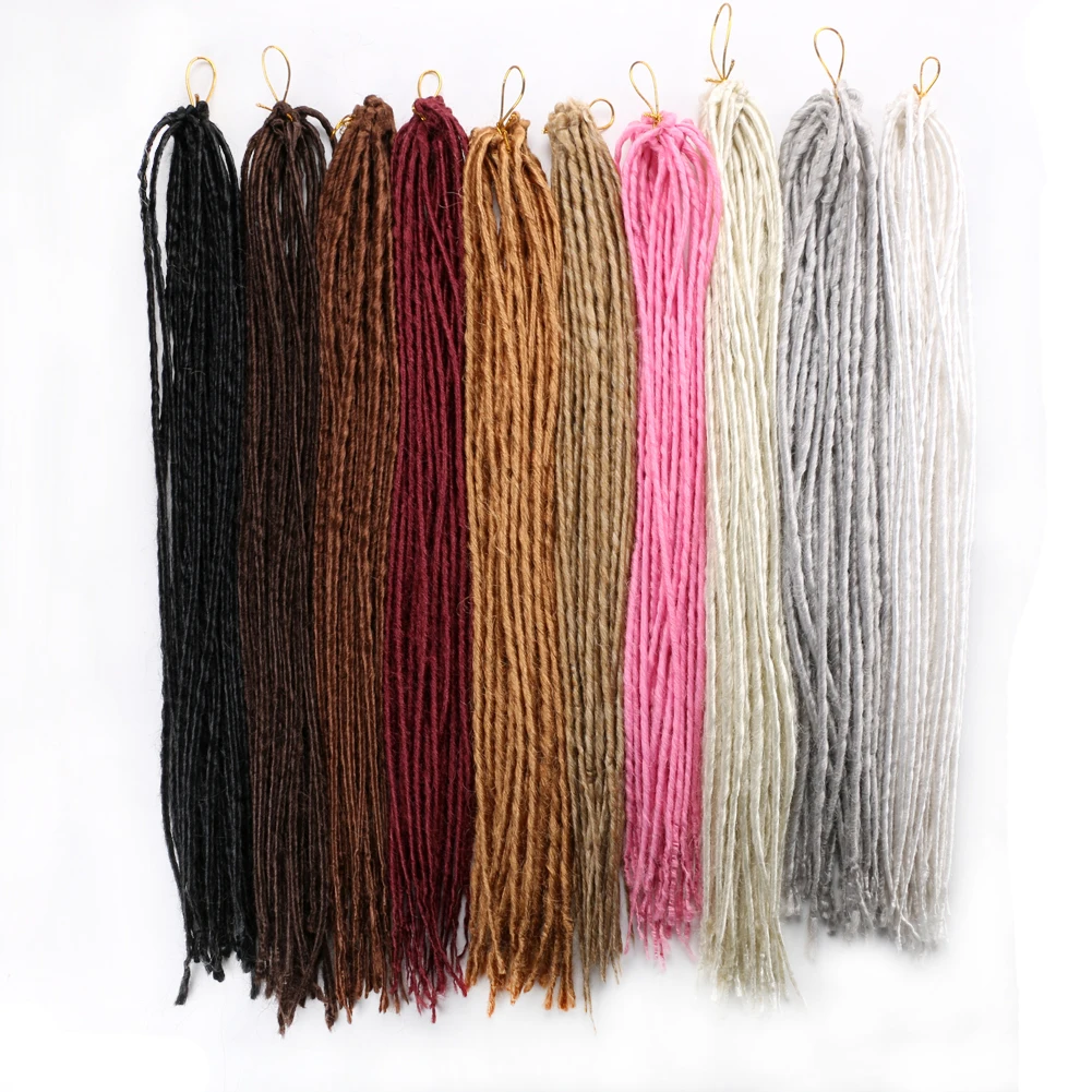 

Bellqueen Dreadlocks Hair Extension 20 Inch Pre Looped Synthetic Micro Dread Lock Crochet Braids For Black Women