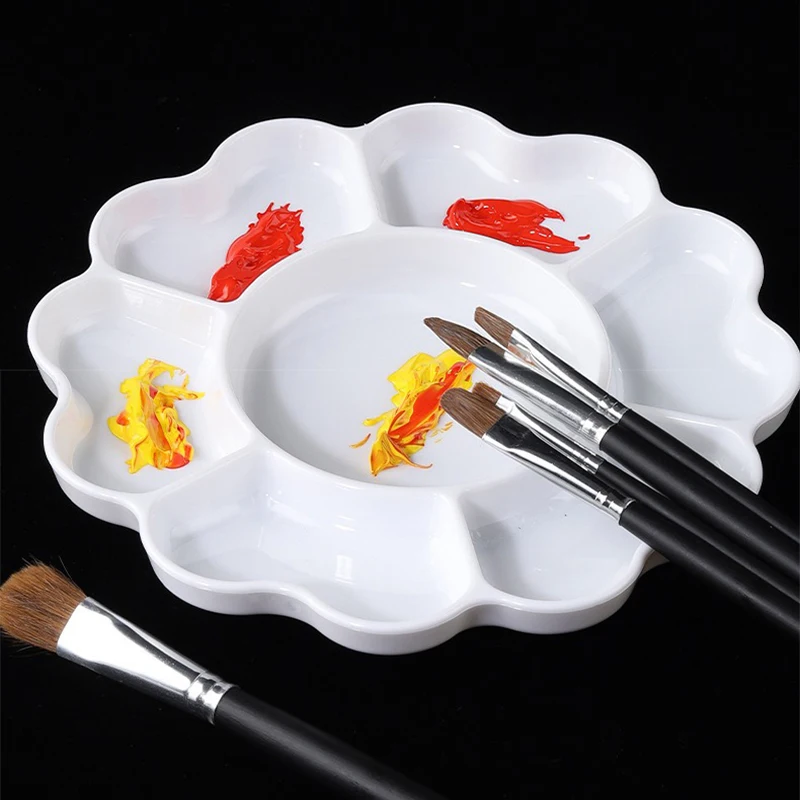 Enhanced Porcelain-Inspired Plum Blossom Petal Art Palette