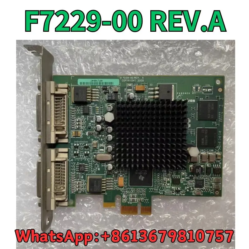 

Used Acquisition card F7229-00 REV.A G550 PCIE 1X G55-MDDE32F test OK Fast Shipping