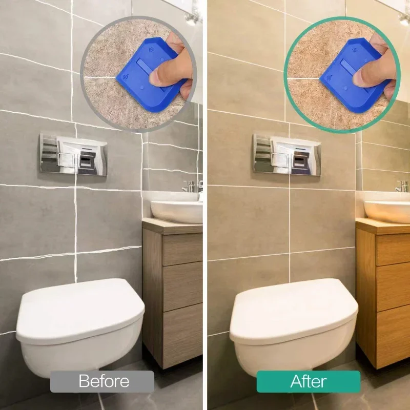 4PCS Silicone Caulking Tools Set Multi-Function Sealant Applicator Easy Clean-Up for Home DIY Kitchen Bathroom Tile Repair