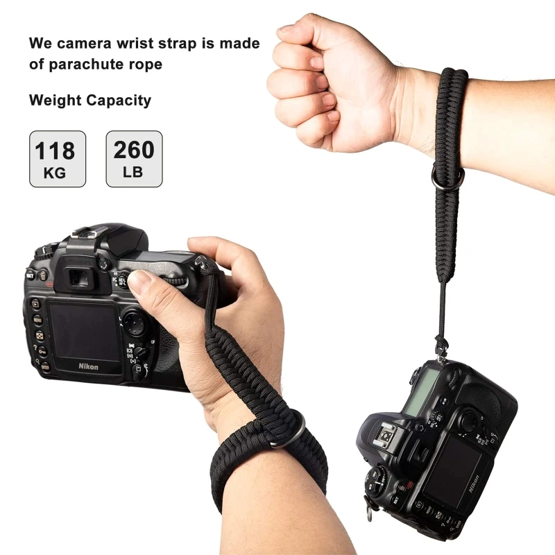 Braided Paracord Camera Wrist Strap & Hand Grip