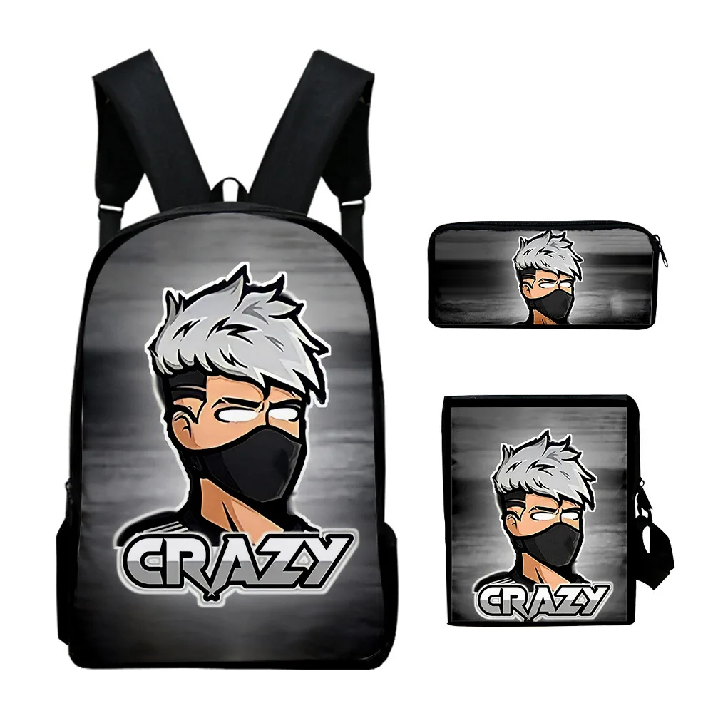 Popular Youthful Robleis IUTU 3D Print 3pcs/Set Student Travel bags Laptop Daypack Backpack Shoulder Bag Pencil Case