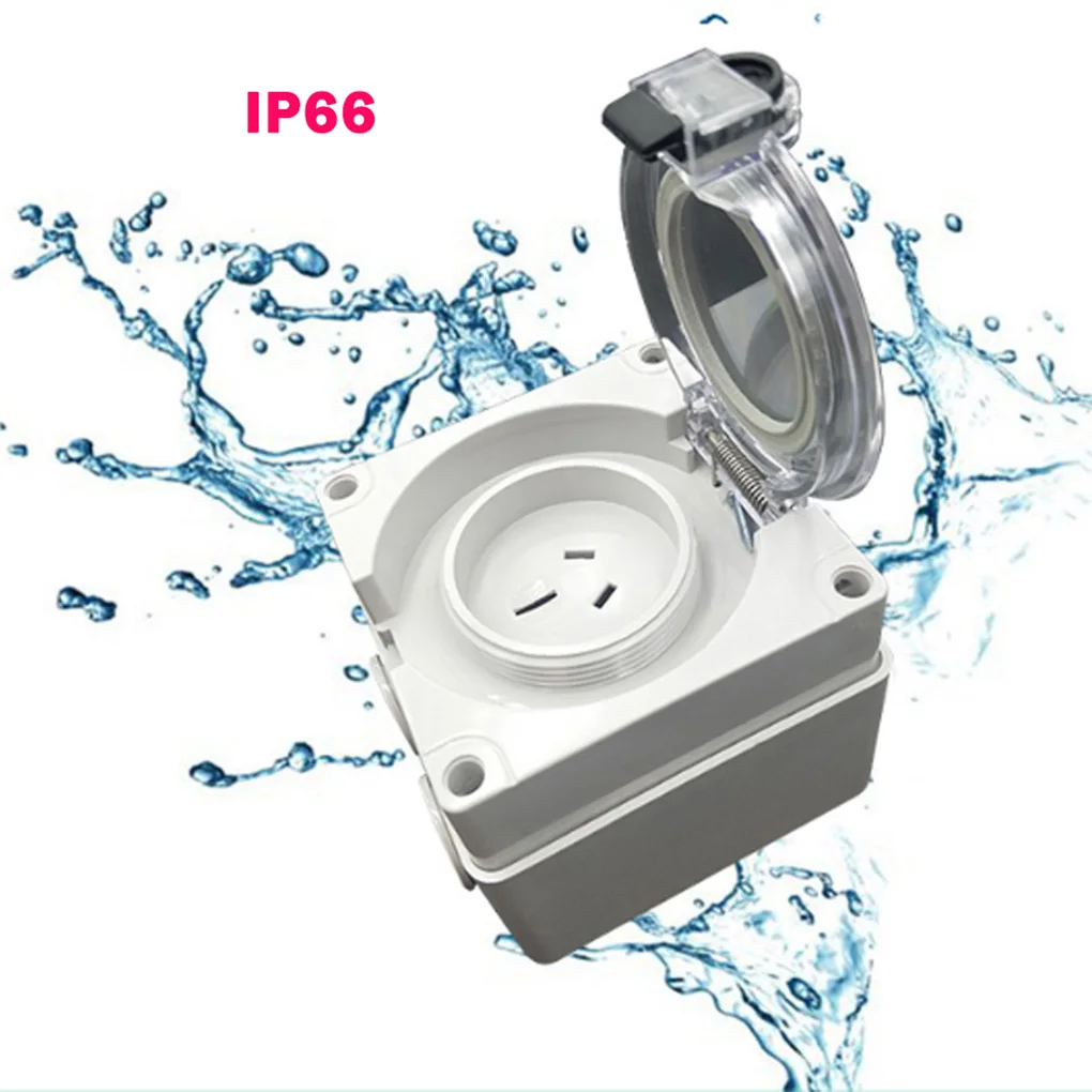 56P series Outdoor Waterproof Plug 10A 32A 50A Australian Standard Rainstorm-proof Balcony roof RV park Construction Site IP66