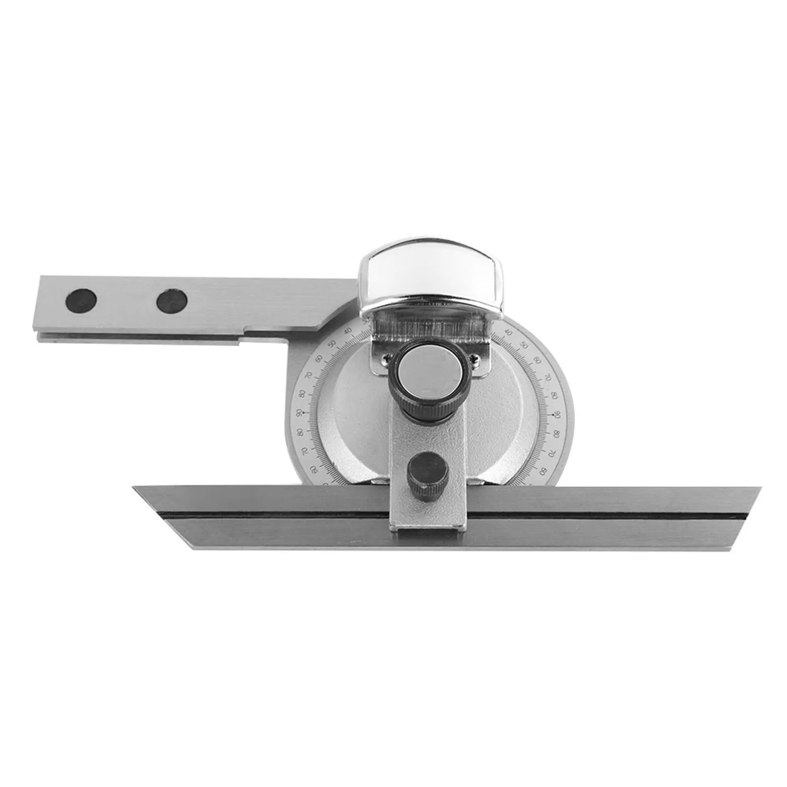 360 Degree Steel Universal Bevel Protractor Angle Finder Measuring Ruler W/ Magnifying Glass 360 Degree Protractor