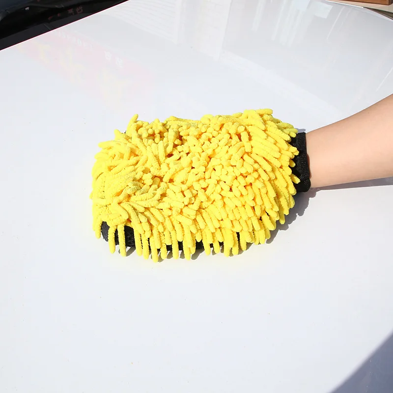 Car Wash Glove Coral Mitt Soft Anti-scratch for Car Wash Multifunction Thick Cleaning Glove Wax Detailing Brush