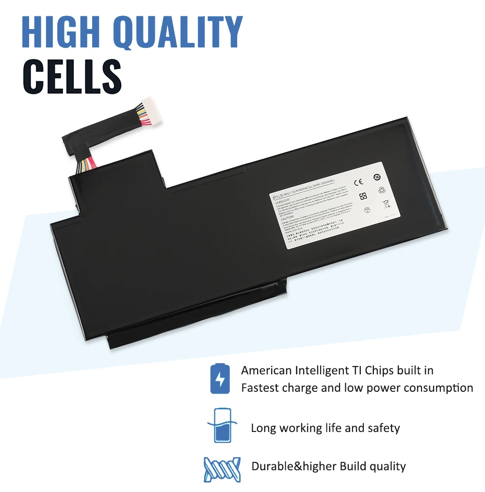 Bateria do Portátil para Msi Bty-l76 Etesbay Gs70 Ms1771 Ms-1772 Ms-1774 2qc019xcn para Medion Erazer X7615 X7613 5400mah 58.8wh - Imagem 4