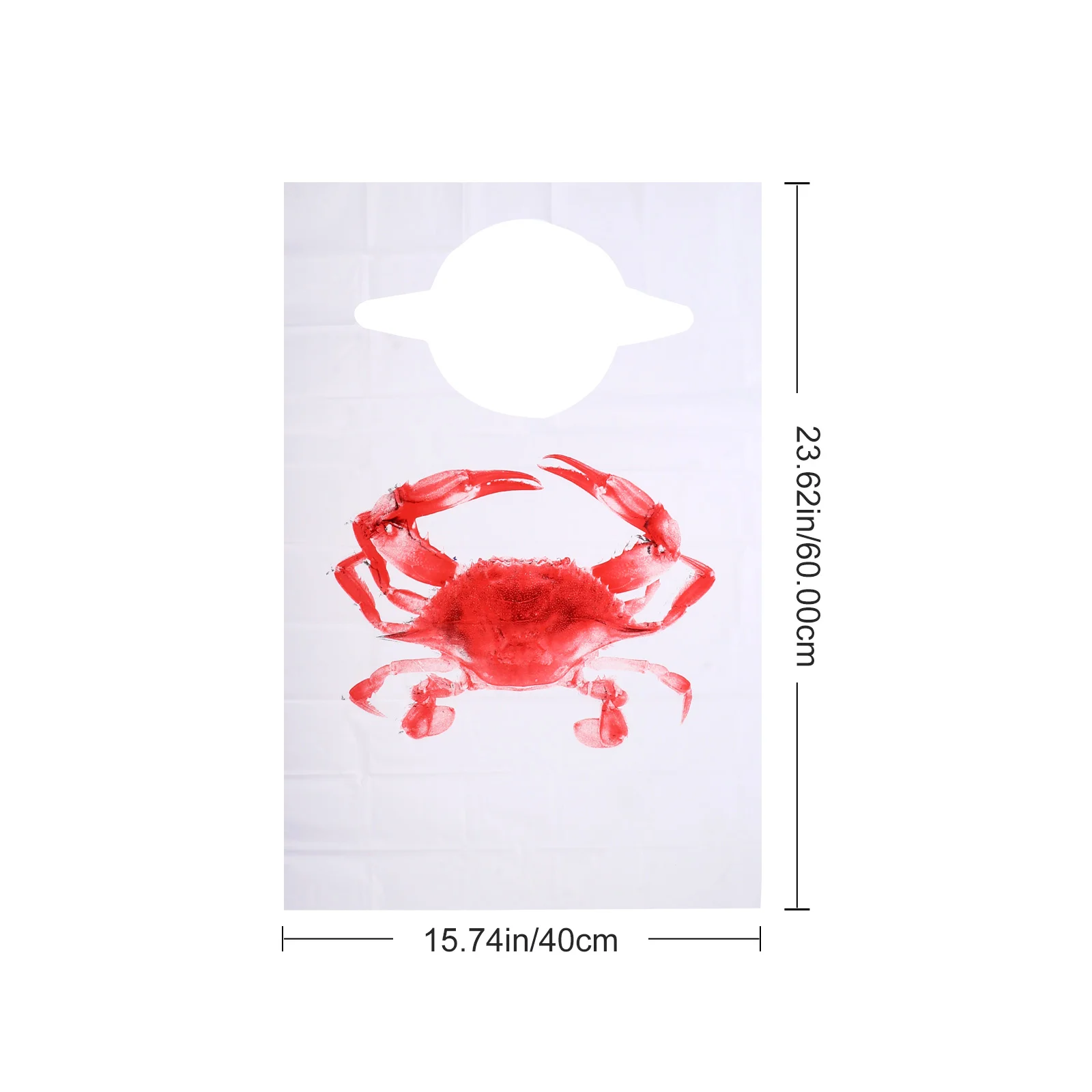 100 Pcs Tool Lobster Bibs Apron Restaurant Hot Pot Aprons Sleeveless Portable Plastic BBQ Disposable Waterproof Anti-oil 3