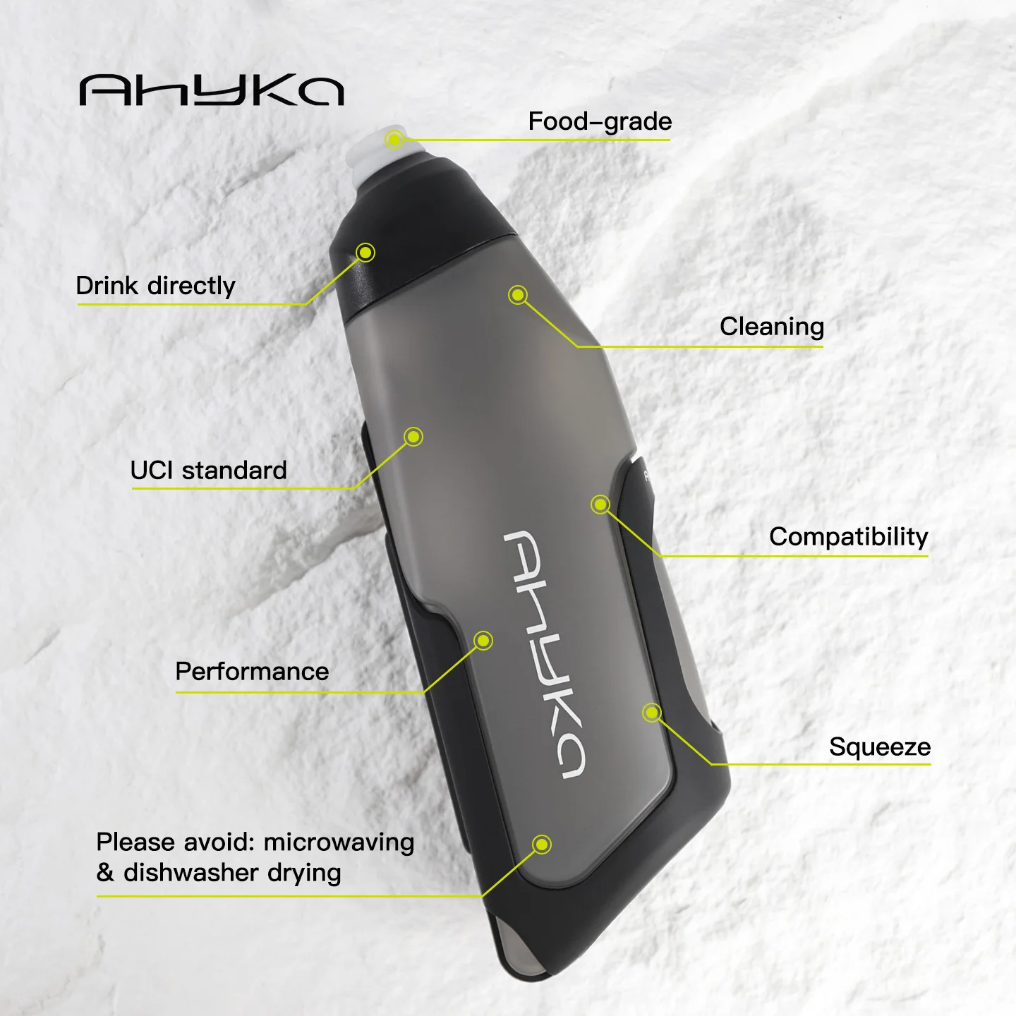 600ml Aerodynamic Bike Bottle Set 3