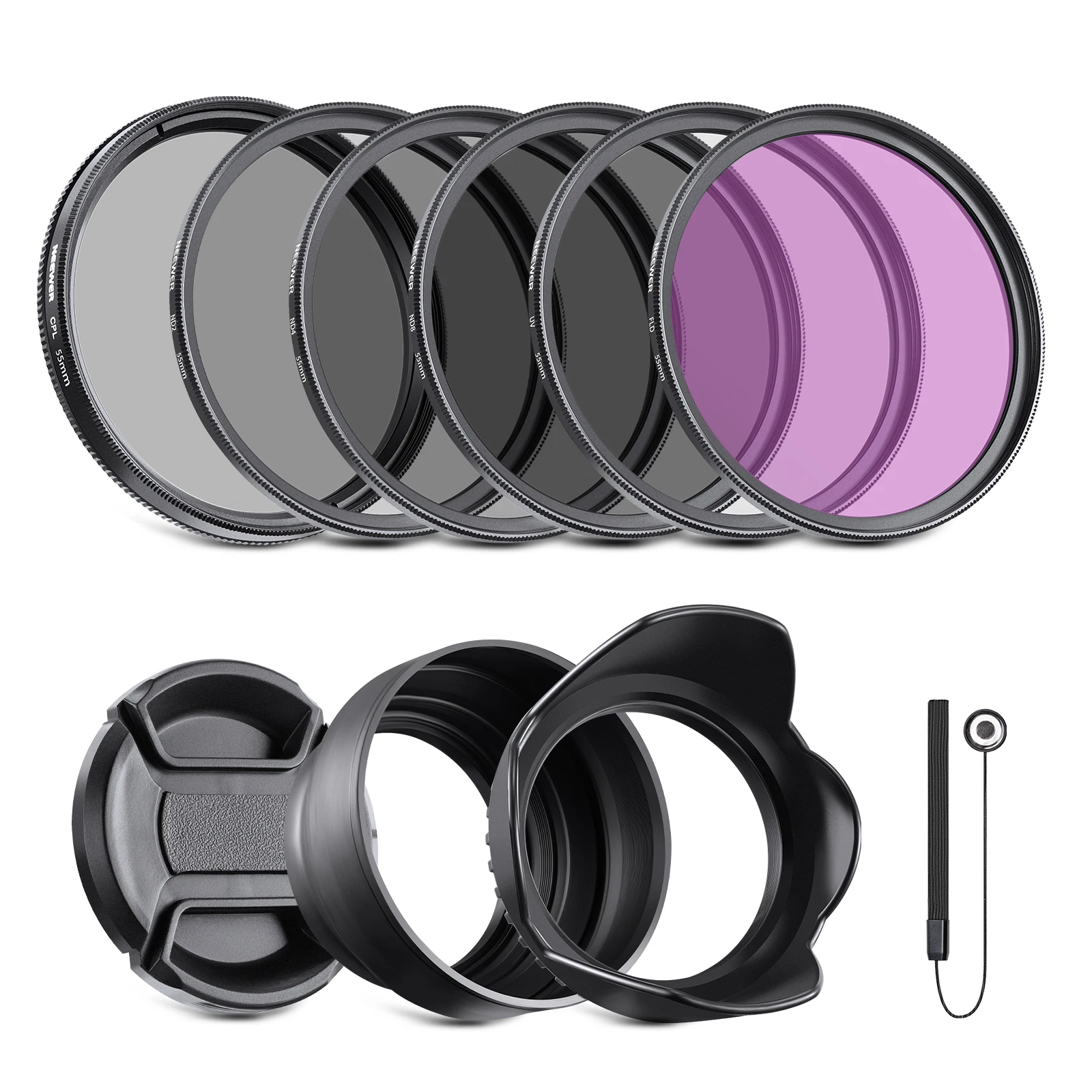 ND Filter Kit and Lens Accessories ND2 ND4 ND8 UV FLD CPL Circular Polarizing Fi