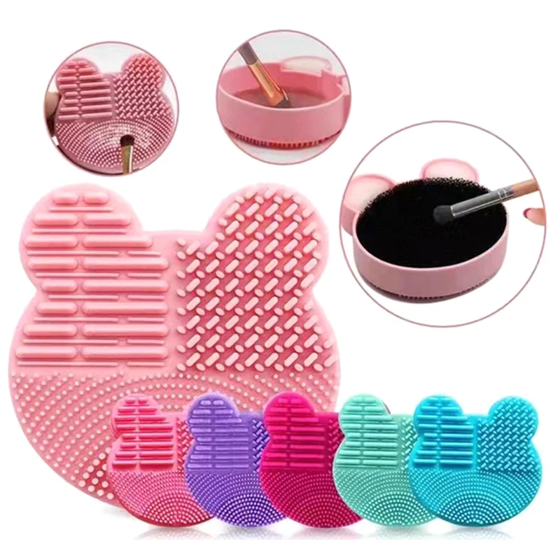 

1 шт., коврик для чистки косметической щетки