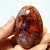 high quality Natural Stone Red Hematoid quartz Crystal palm Meditate And Chakra Healing Feng Shui Crystal Home Decoration 3