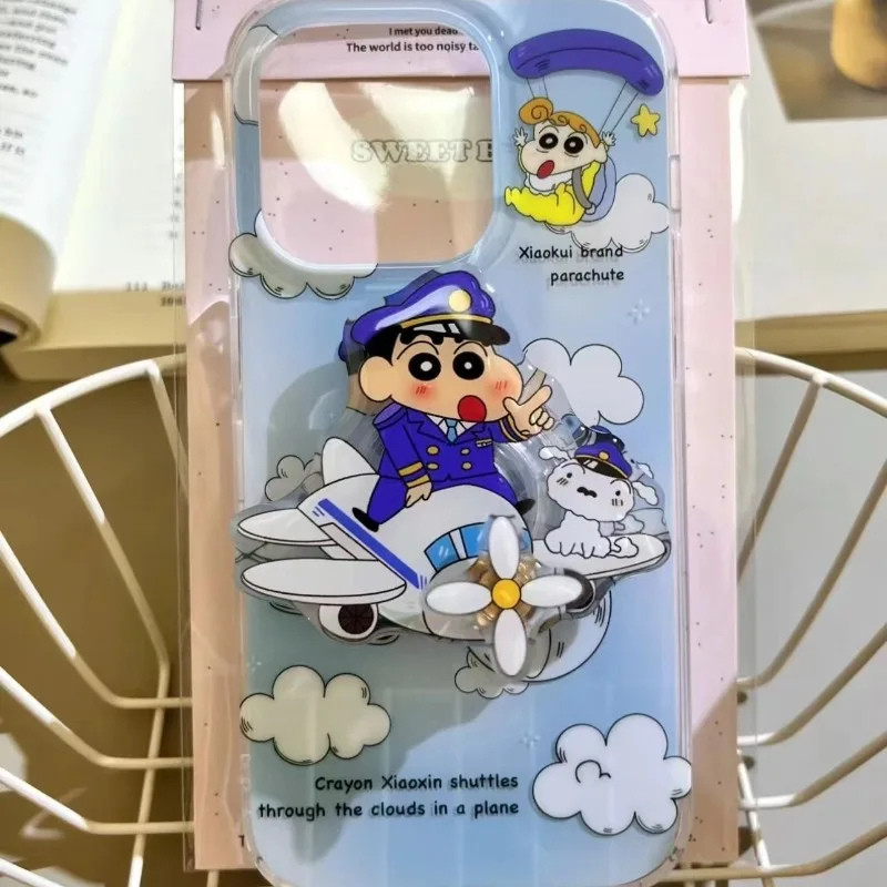 

Чехол для телефона с мультипликационным Аниме Crayon Shin Chan Милый Забавный иллюстрационный подходящий Apple Новый чехол для iPhone 15/14/13/12Promax
