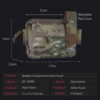 Tactical Super Admin Pouch MOLLE Compatible Tactical Pouch Admin Gear Storage, Heavy Duty Outdoor Pouch for Tactical Vest 5