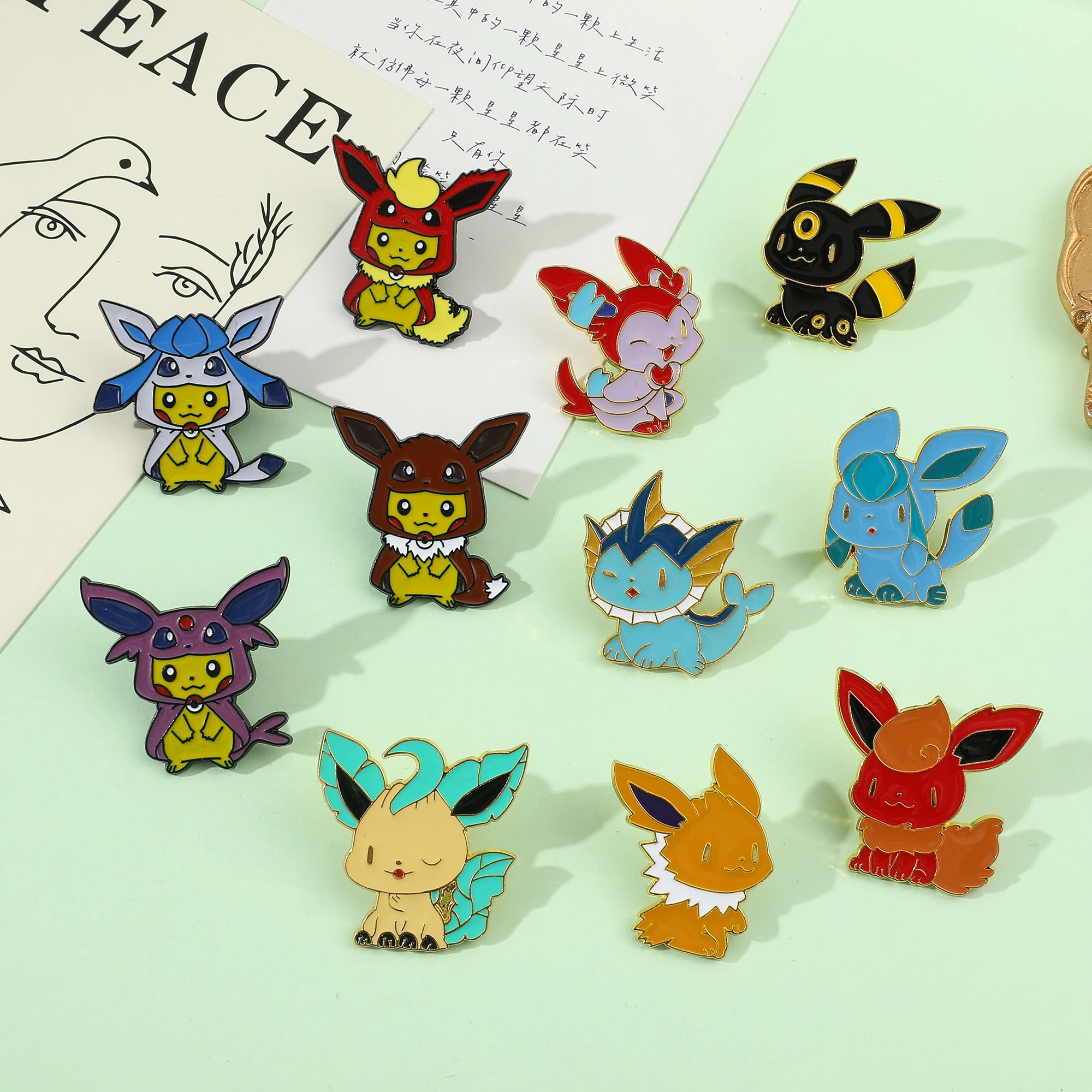 Game Anime Pokemon Figure Charms Bracelet Cute Eevee Metal Enamel Nameplate  Pendant Bangles Personality Creativity Jewelry - AliExpress