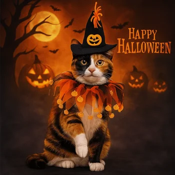 Halloween Pumpkin Costume for Cats and Dogs 1