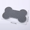 1PC Bone Silicone Licking Pad Slow Food For Dogs Slow Food Pad For Pets Slow Feeding Pet Training 6