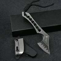 Wilderness Survival Outdoor Self Defense Carry Mini Tactical Axe Ttactical Military Survival Gear Knives Army Fixed Blade EDC 2