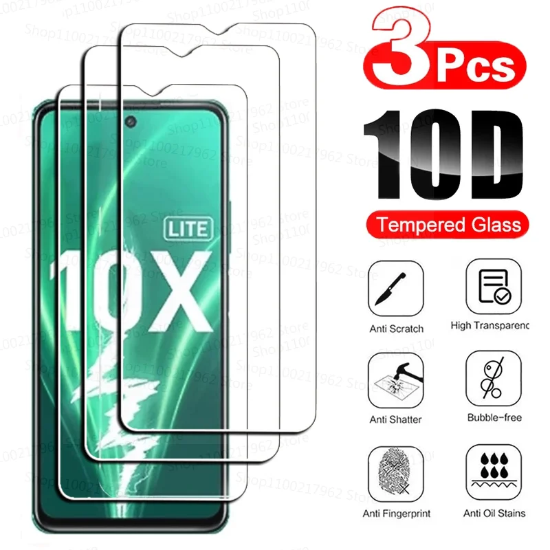 

3Pcs Tempered Glass for Huawei Honor X10 Max Lite 5G Screen Protectors on Honor 10 10X 9X 8X Lite Pro Film Glass Honor 20 Pro
