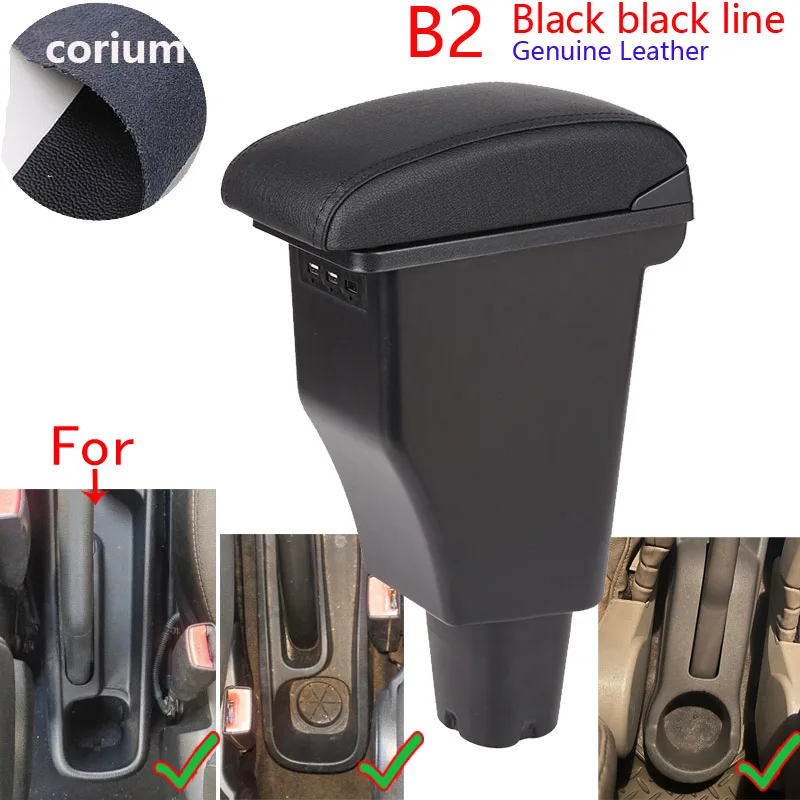 AutoStyle Armsteun Kunstleder Passend Voor Kia Picanto 2004 2011