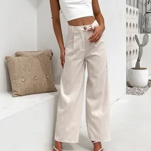 

2022 Spring Summer Women's Pants New Cotton Trousers Casual Harem Pants Loose Ankle Length Pants Korean style Pant