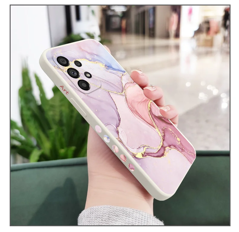 Gold Marmor Hülle für Samsung Galaxy A73 A53 A33 A23 A13 A72 A52 A52S A32 A22 A12 A71 A51 A31 4G 5G Cover – Detail 9