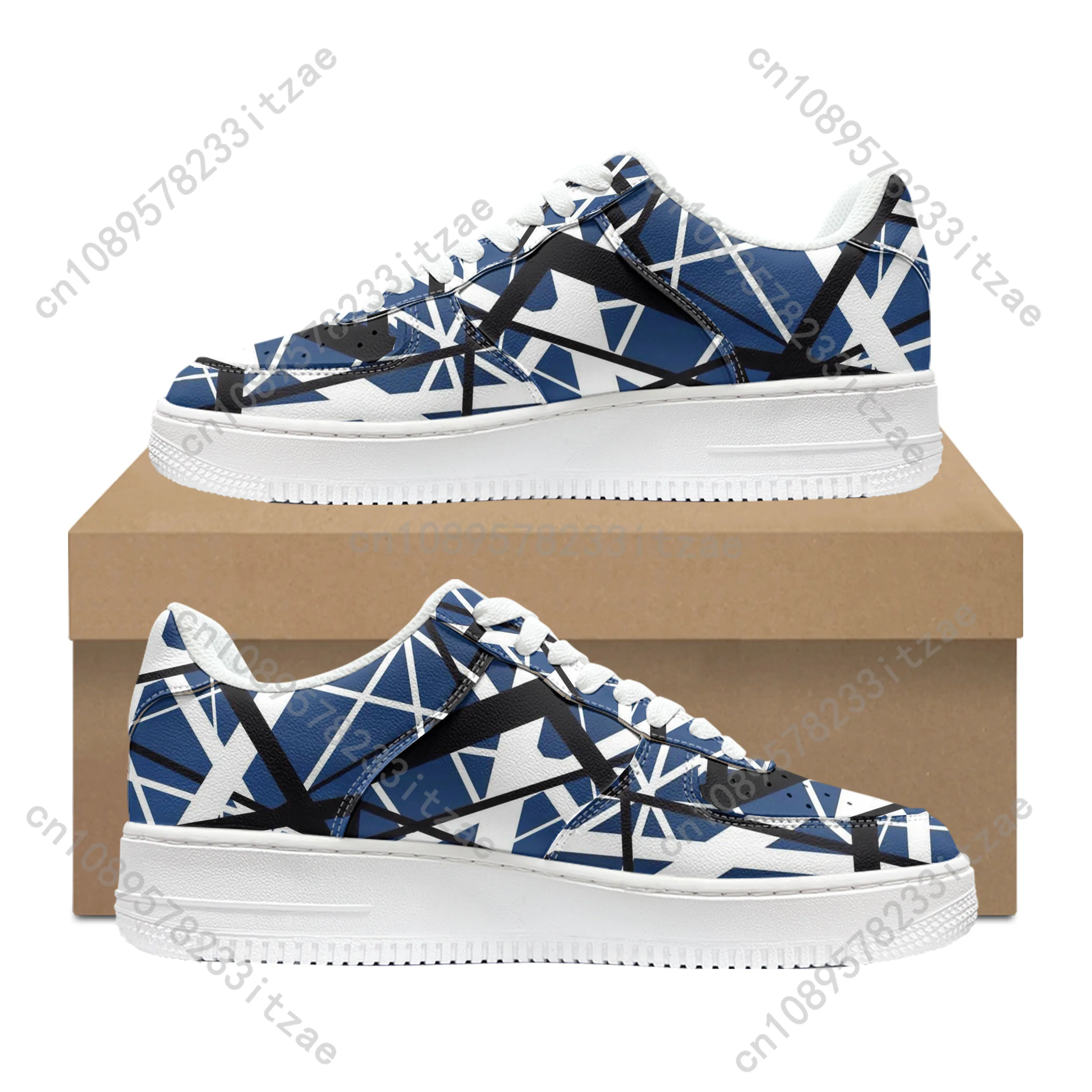 Van Evh 1984 Stripes Halen Shoes AF Basketball Rock Band 5150 Men Women Sports Flats Force Sneakers Lace Up Mesh Custom Shoe 3D 3