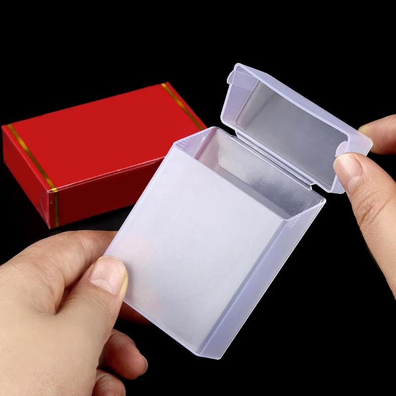 Transparent Plastic Storage Box Photocards Small Card Storage Box Organizer Box Cigarette Case Classification Box 2